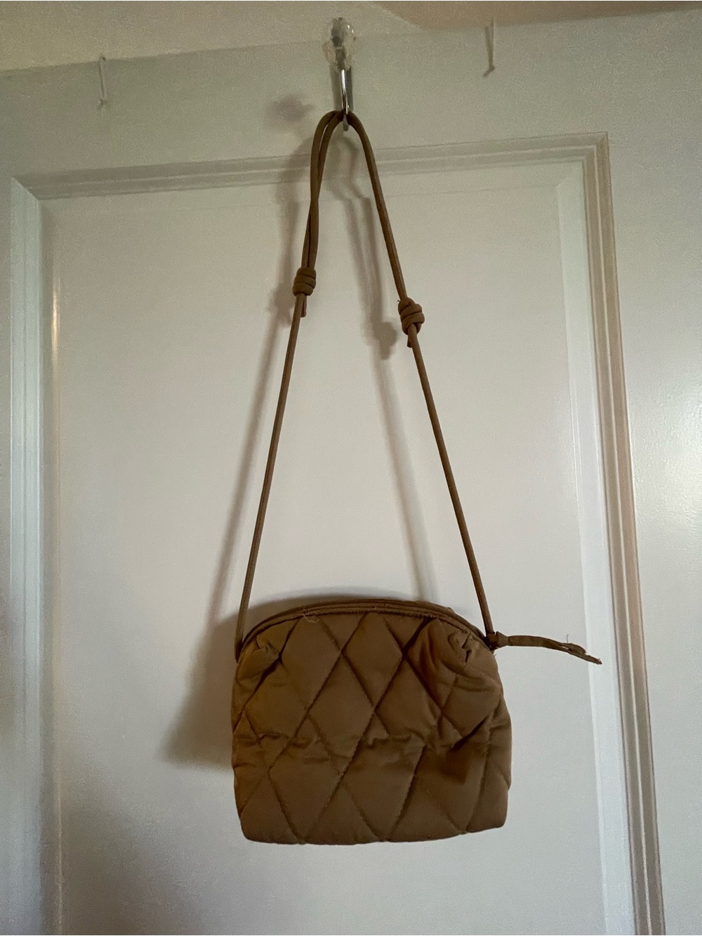 Vera Bradley Quilted Mini Crossbody in Camel Brown